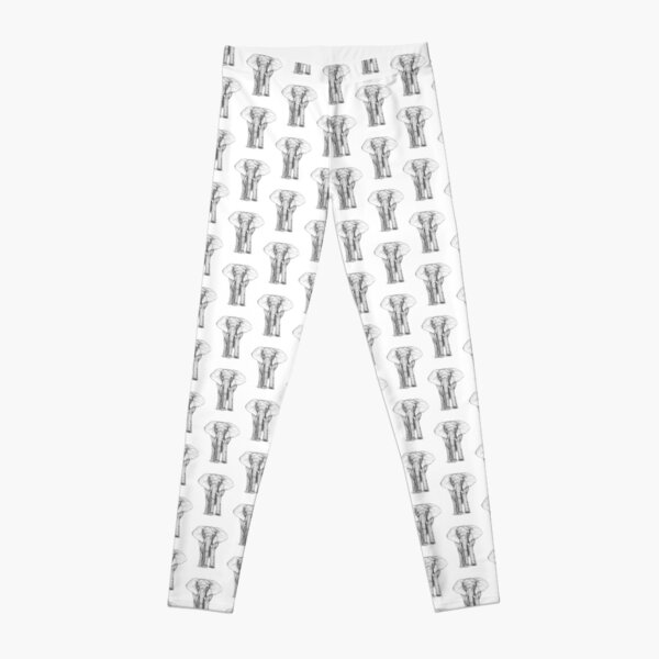 Elephant Drawing Leggings for Sale by Shaney442