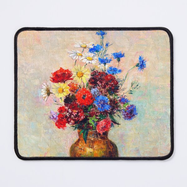 Item preview, Flowers in a Vase by Odilon Redon, French, 1910 designed and sold by Shapes-Mania.