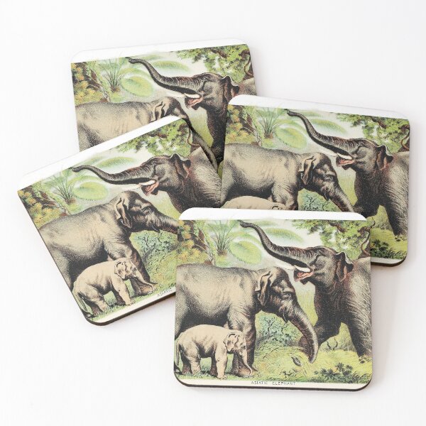Item preview, Asiatic elephant from Johnson's Household Book of Nature  designed and sold by DiazTv.