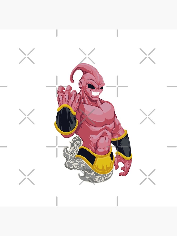 Kid buu Dragon Ball Z Face - Drawing DBZ Majin Buu Poster by eLedesign22