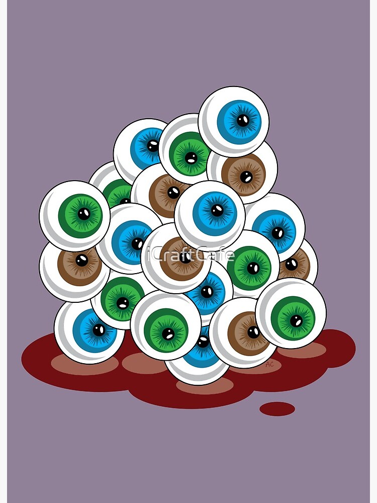 Spooky Halloween Eyeballs  Art Board Print for Sale by ArtworkByCasey