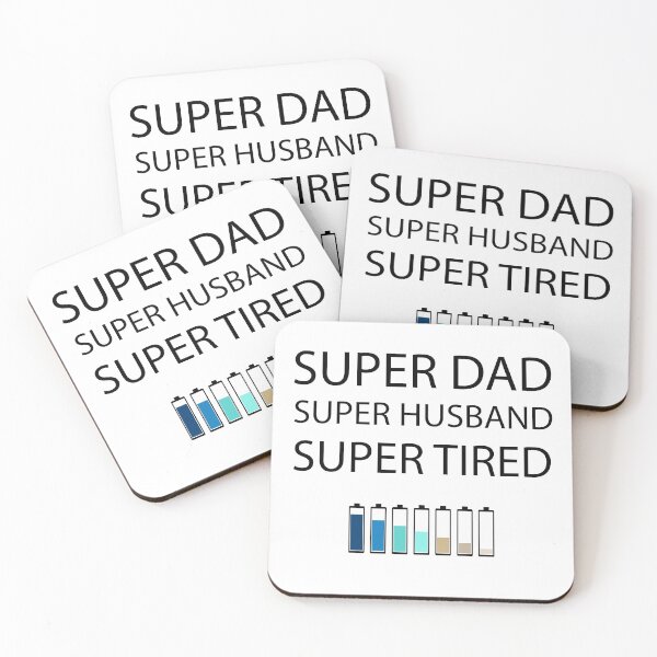 Artikelvorschau, Super Papa Super Ehemann Super müde || Bestes Geschenk für Väter entworfen und verkauft von BlackTulips.