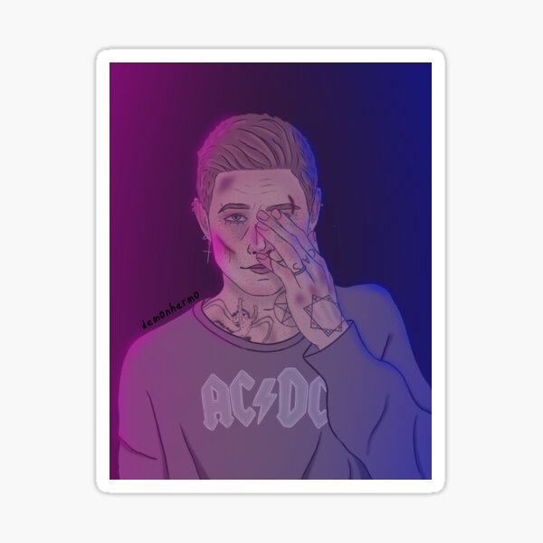 dean in bisexual lighting Sticker