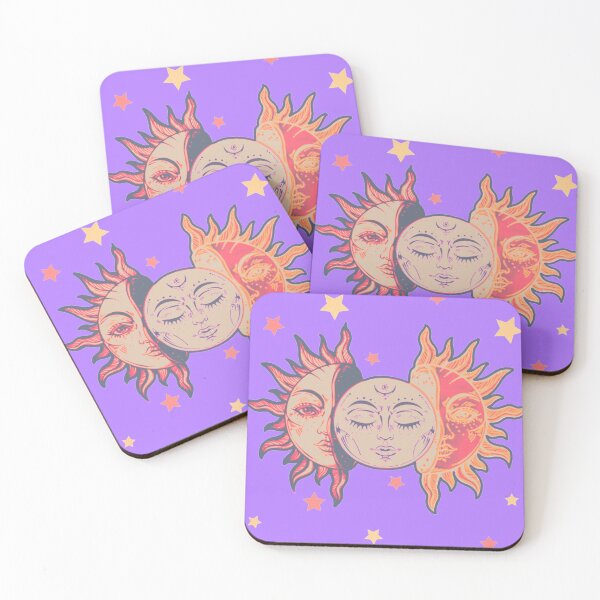 Item preview, Star child of the moon and sun ( dreamy purple bg, matte 1 version) designed and sold by VantaTheArtist.