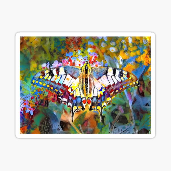 Old World Swallowtail Butterfly Sticker