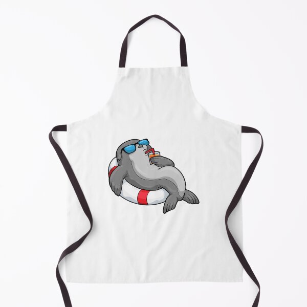 Item preview, Seal with Swim ring and Drink designed and sold by StamasJazza.