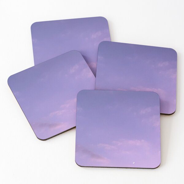 Item preview, crescent moon in a purple winter sky  designed and sold by aquanour.
