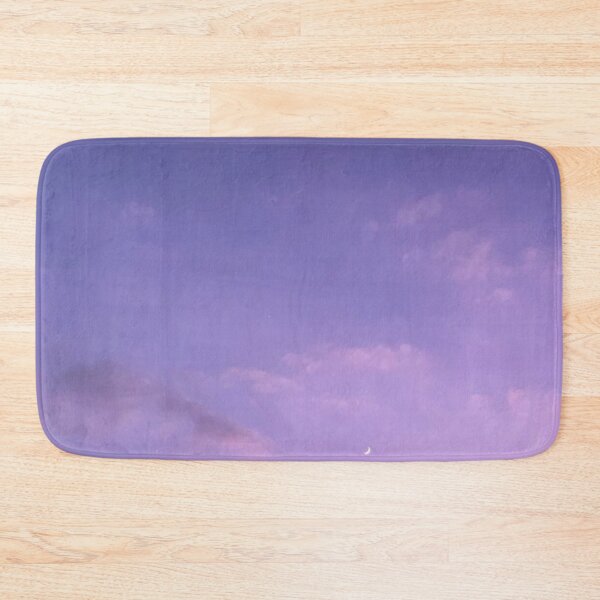 Item preview, crescent moon in a purple winter sky  designed and sold by aquanour.
