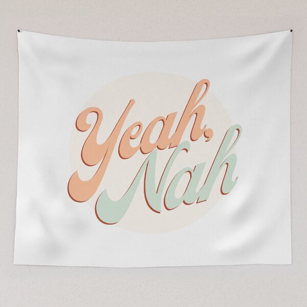 Item preview, Yeah Nah Kiwi New Zealand Phrase Circle Sticker - Groovy Kiwiana Aesthetic designed and sold by MorganMcG.