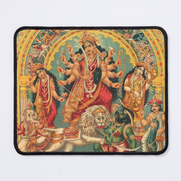 Item preview, Shri Durga mata al demonio búfalo Mahishasura designed and sold by MagicStrawberry.