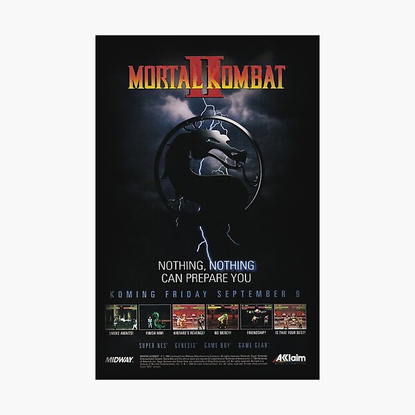 VINTAGE Mortal Kombat II Impression photo