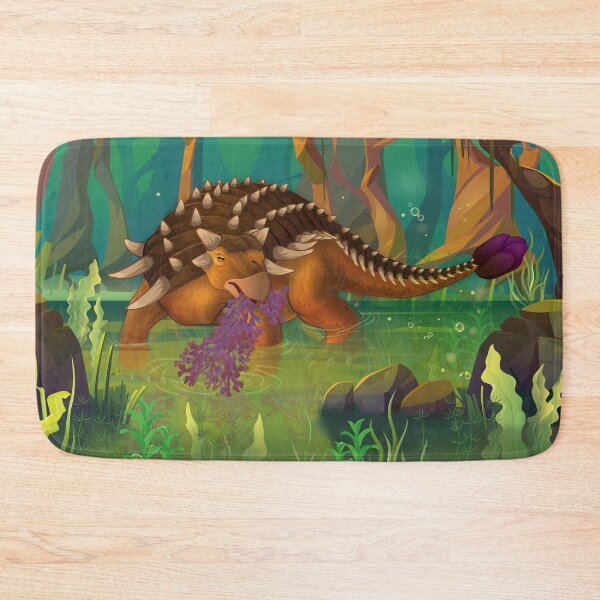 Item preview, Wading Ankylosaurus designed and sold by Kererū Brewing.