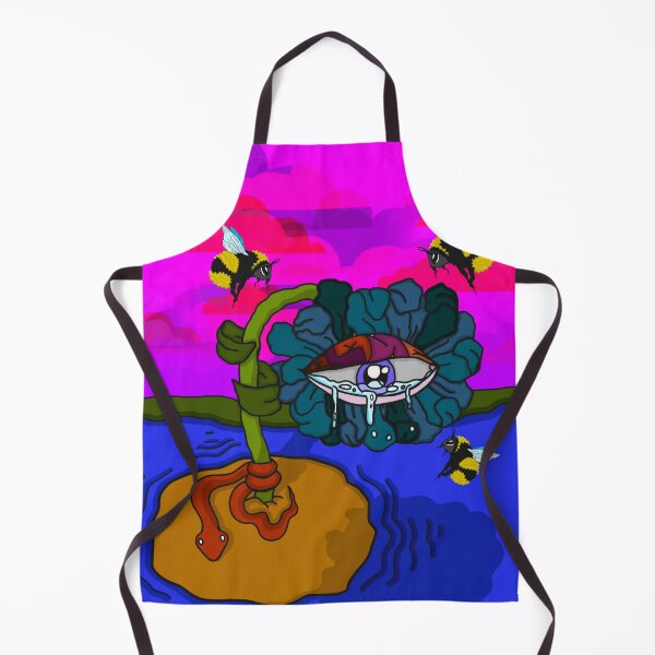 Item preview, (Sad Freida) all seeing eye psychedelic flower art designed and sold by VantaTheArtist.