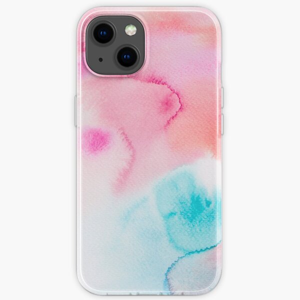 Pink Sea - Abstract Watercolor Coral Reef Collection iPhone Soft Case