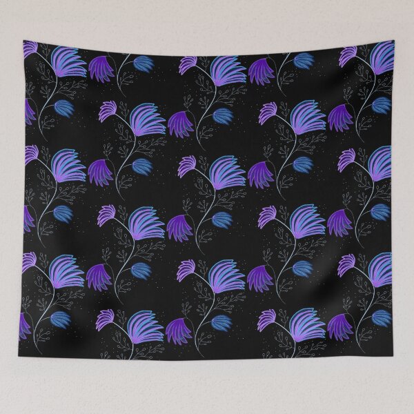 Item preview, Blue and Purple Floral design designed and sold by UzStore.