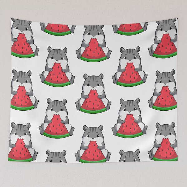 Item preview, Hamster at eating Watermelon  designed and sold by StamasJazza.