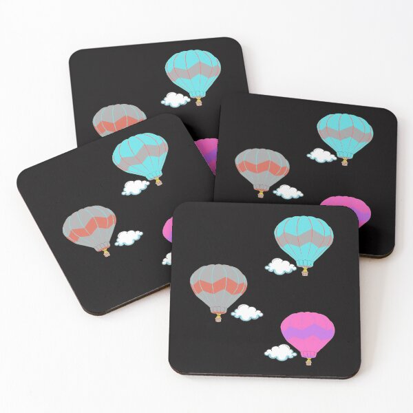 Item preview, hot air balloons in the clouds - sky balloons designed and sold by Jessi-Sketches.