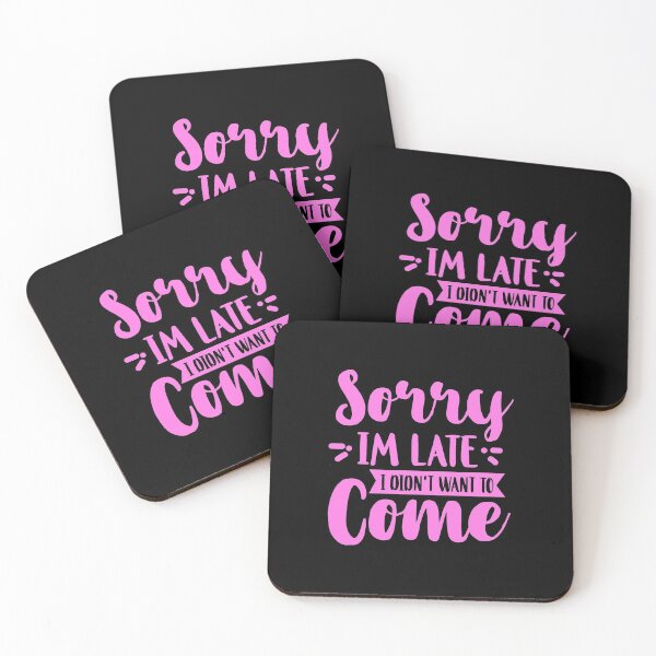 Item preview, Sorry I'M Late I Didn'T Want To Come Hoodie Shirt Pink designed and sold by iesingc.