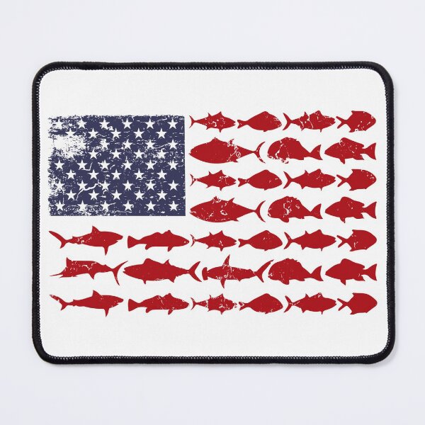 Item preview, American Flag for Fish Fishermen designed and sold by Astralia.