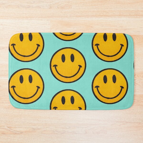Item preview, Happy Patch Design | Happy Face | Teal | designed and sold by HappyFaceCo.