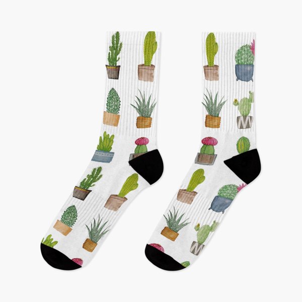 Item preview, Mini Cactus Pots Watercolour designed and sold by WaVe Brain.