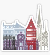 Strasbourg skyline poster Sticker