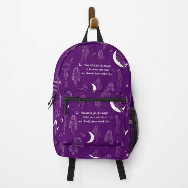 Item preview, Beautiful Girl, the Magic of the Moon and Stars Has Always Been Within You in Plum Purple designed and sold by PixiesPlace.