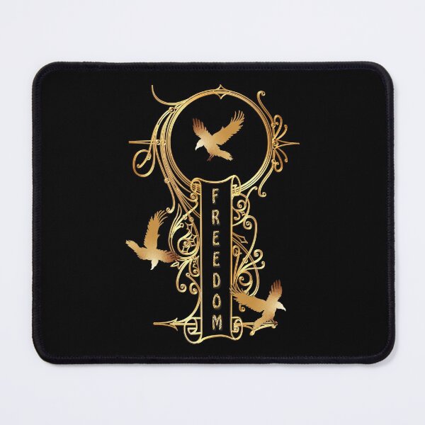 Item preview, Golden key freedom decoration ornament designed and sold by Astralia.