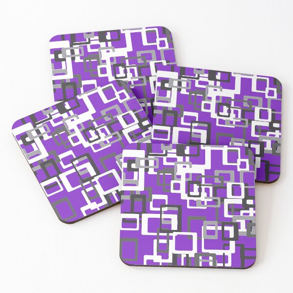 Item preview, Purple, Grey, and White round rectangles designed and sold by Nostrathomas66.