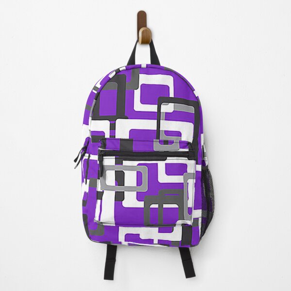 Item preview, Purple, Grey, and White round rectangles designed and sold by Nostrathomas66.