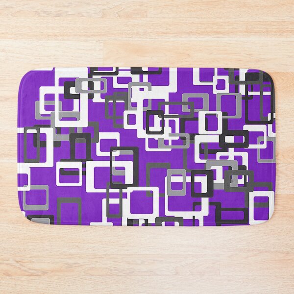 Item preview, Purple, Grey, and White round rectangles designed and sold by Nostrathomas66.