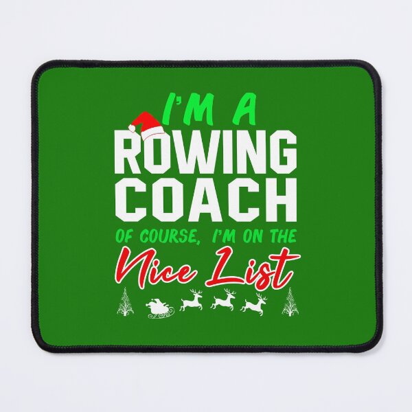 Item preview, Santa's Favorite Rowing Coach Funny Sports Quote Christmas Gift designed and sold by STdesigns.