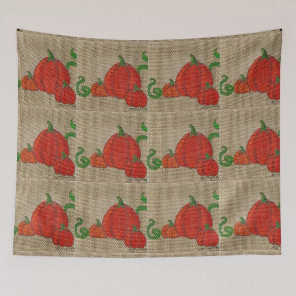 Item preview, October Pumpkins designed and sold by KOKeefeArt.