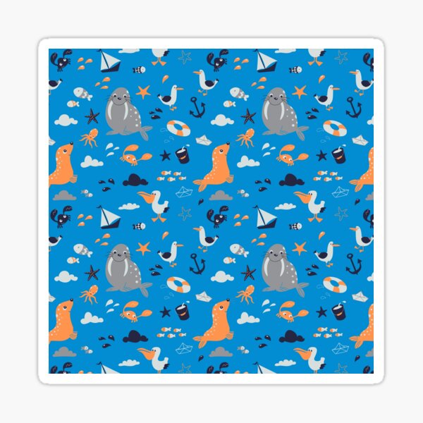 Item preview, Sea Shore Life Pattern designed and sold by katelein.
