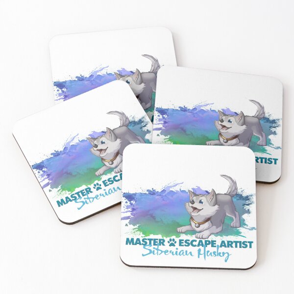 Item preview, Siberian Husky Dog w Job - The Master Escape Artist (Gray) designed and sold by Tazmaa.