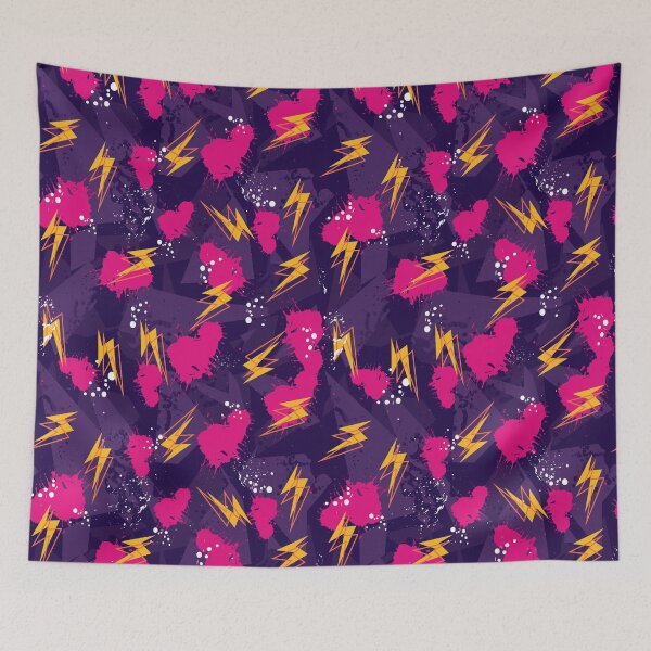 Item preview, Abstract color splash and thunder pattern designed and sold by AbstractEra.