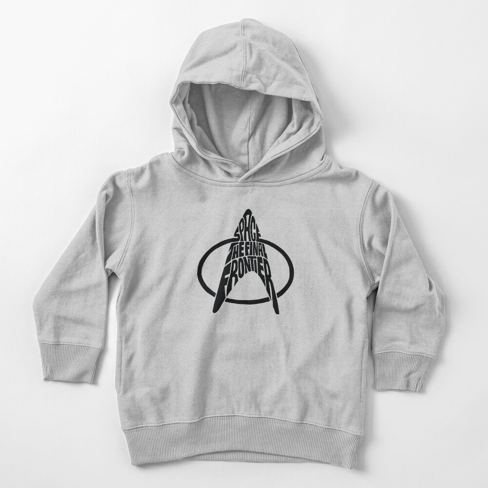 Star Trek Space The Final Frontier (black) Toddler Pullover Hoodie