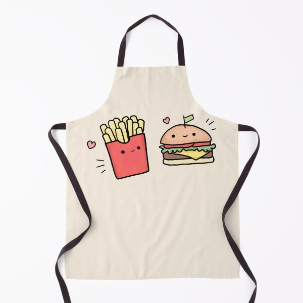 Item preview, Hamburger and Fries Best Friends - Kawaii Food Doodle designed and sold by ViewerEqualsPhoton.