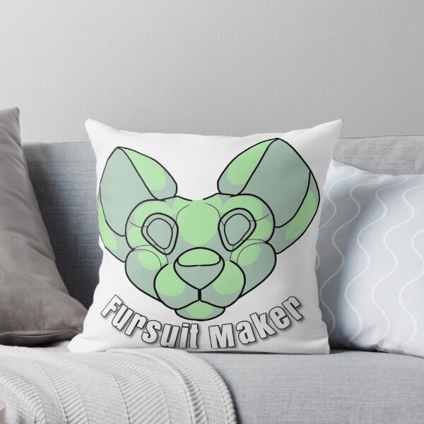 Item preview, Fursuit maker Foam Head - green (TEXT) designed and sold by Mooncattle.