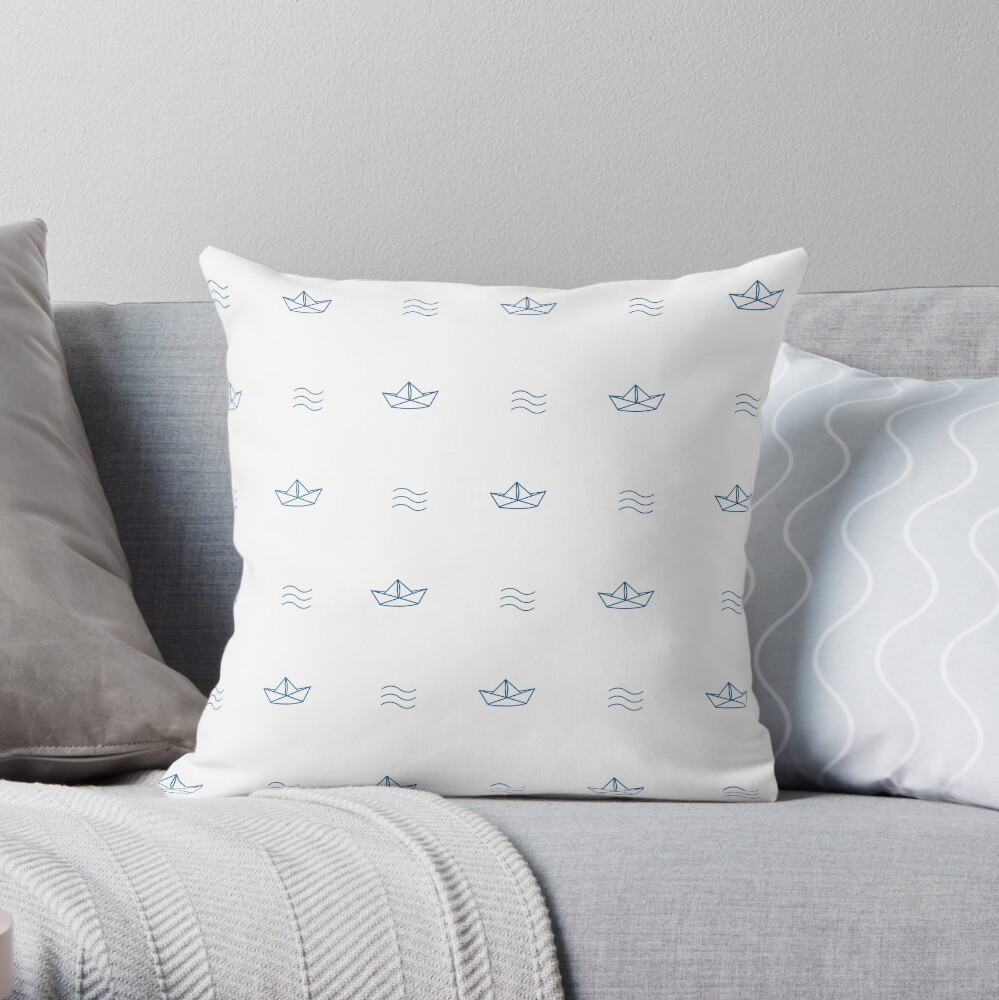 Out to sea Throw Pillow