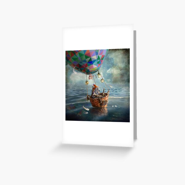 Item preview, "Balloonist" designed and sold by Matylda Konecka Illustrations.