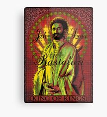 Jah Love Rastafari Metalldruck