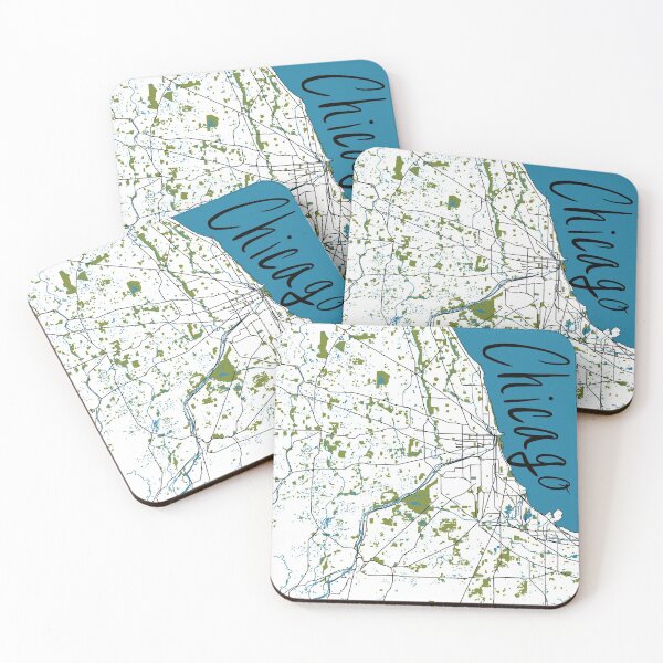 Item preview, Chicago Map designed and sold by Corrie Mick.