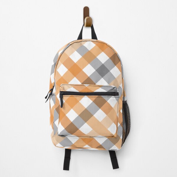 Item preview, Retro Orange Plaid Striped Pattern designed and sold by Sheepherder120.