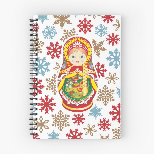 Item preview, Russian Nesting Doll Winter Snowflakes designed and sold by Maria Garcia.