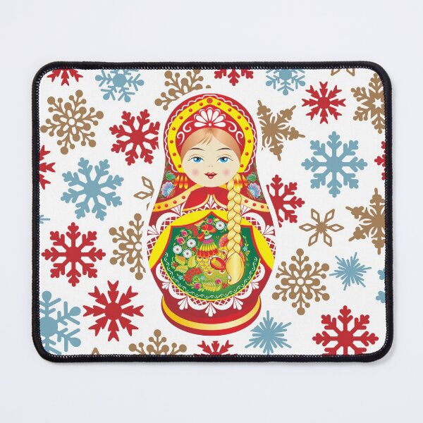 Item preview, Russian Nesting Doll Winter Snowflakes designed and sold by Maria Garcia.