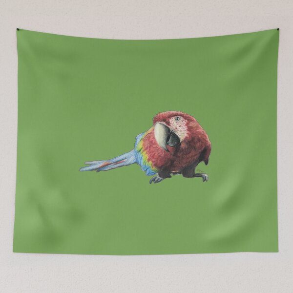 Item preview, Scarlet Macaw parrot- birds lover sticker designed and sold by NathBros.