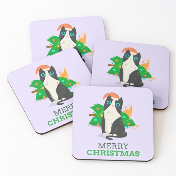 Item preview, Merry Christmas, Christmas Décor Gift, Christmas tree Cat designed and sold by LostTraveller.