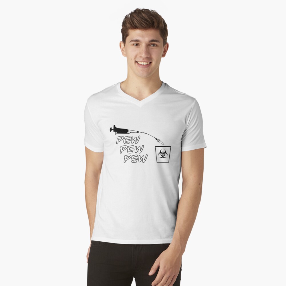 Vista previa del artículo con la obra «Camiseta de cuello en V», diseñado y vendido por TrailMixArt.