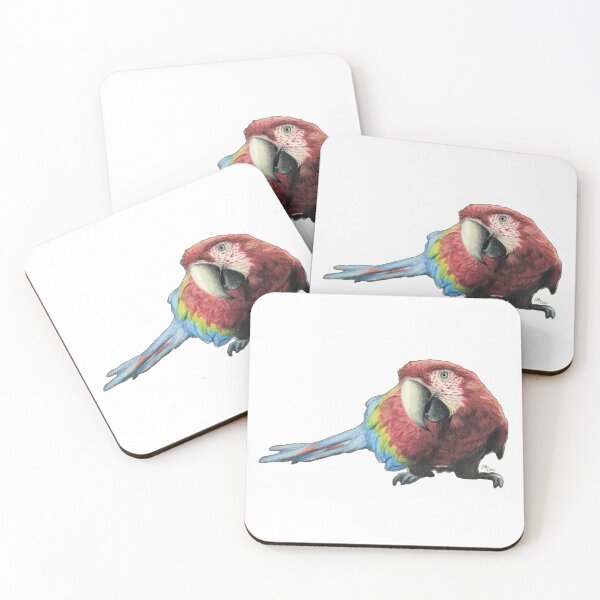 Item preview, Scarlet Macaw parrot- birds lover sticker designed and sold by NathBros.